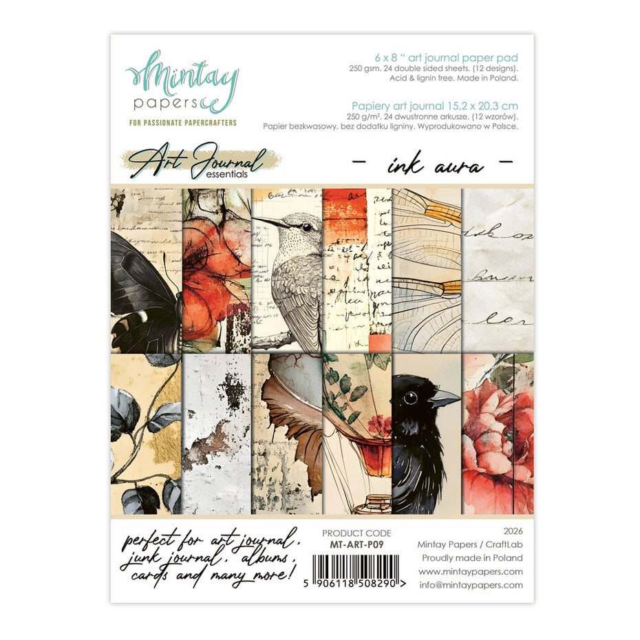 Mintay - Art Journal Paper Pad 6x8 Inch Ink Aura