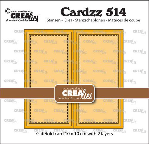 Crealies Cardzz Gatefold 10 x 10 cm