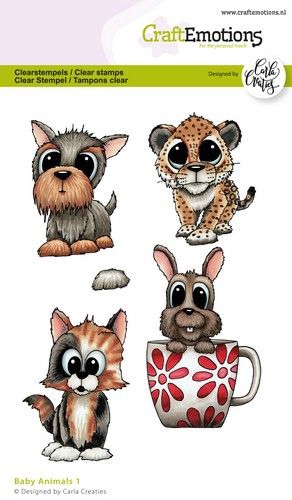 CraftEmotions clearstamps A6 - Baby Animals 1 Carla Creaties CraftEmotions clearstamps A6 - Baby Animals 1 Carla Creaties