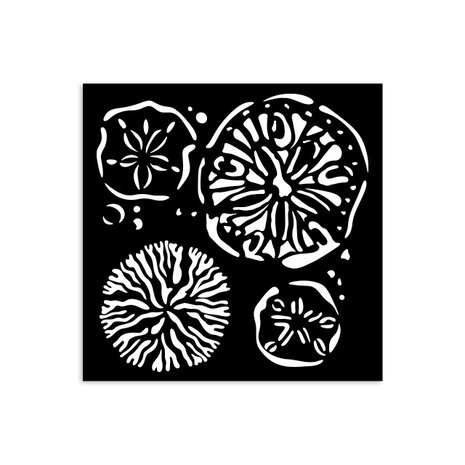 Stamperia - Silent Sea Thick Stencil 12x12cm Sponges