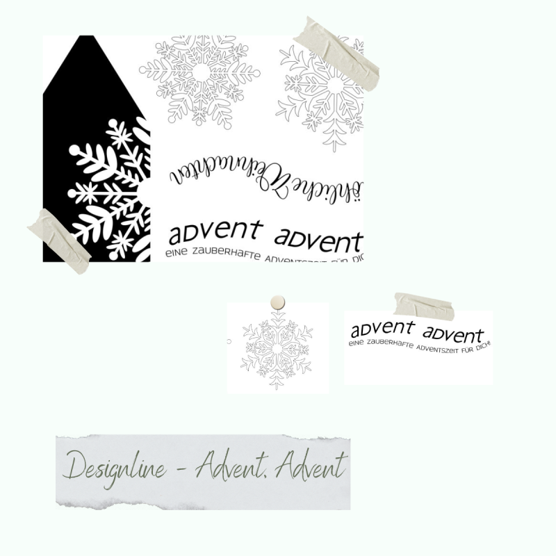 Creative Depot - Stempelset - Designline - Advent, Advent Creative Depot - Stempelset - Designline - Advent, Advent