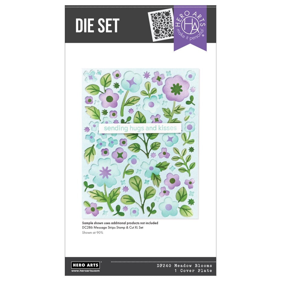 Hero Arts - Spring Meadow Cover Plate Die Meadow Blooms