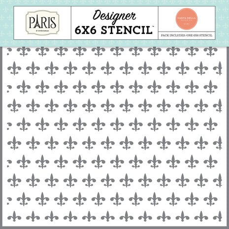 Carta Bella - Fleur De Lis Stencil Carta Bella - Fleur De Lis Stencil