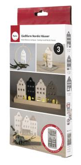 Rayher -  Silikon Gießform Nordic Häuser  Rayher -  Silikon Gießform Nordic Häuser