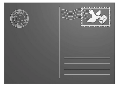 Vaessen Creative • 3D Embossing Folder Postcard 4.3x5.9″