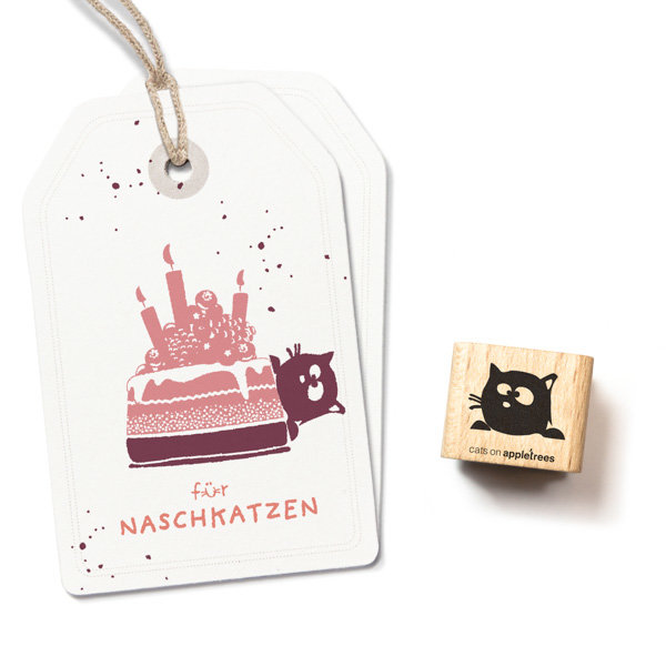 cats on appletrees - Stempel Friedegunde Katzenkopf cats on appletrees - Stempel Friedegunde Katzenkopf