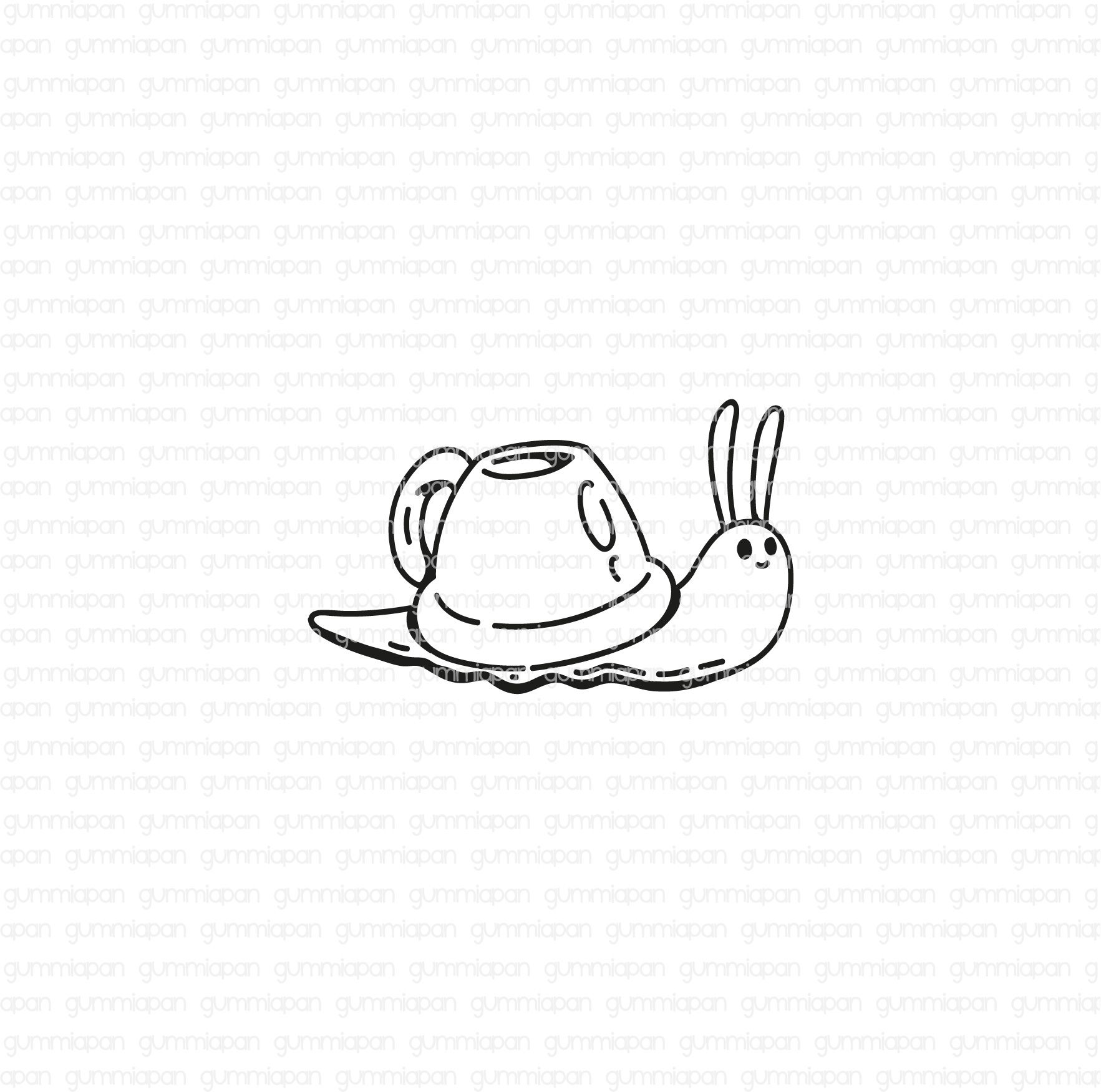 Gummiapan - Snail with a Cup