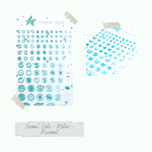 Creative Depot - Enamel Dots - Motive - Meermint