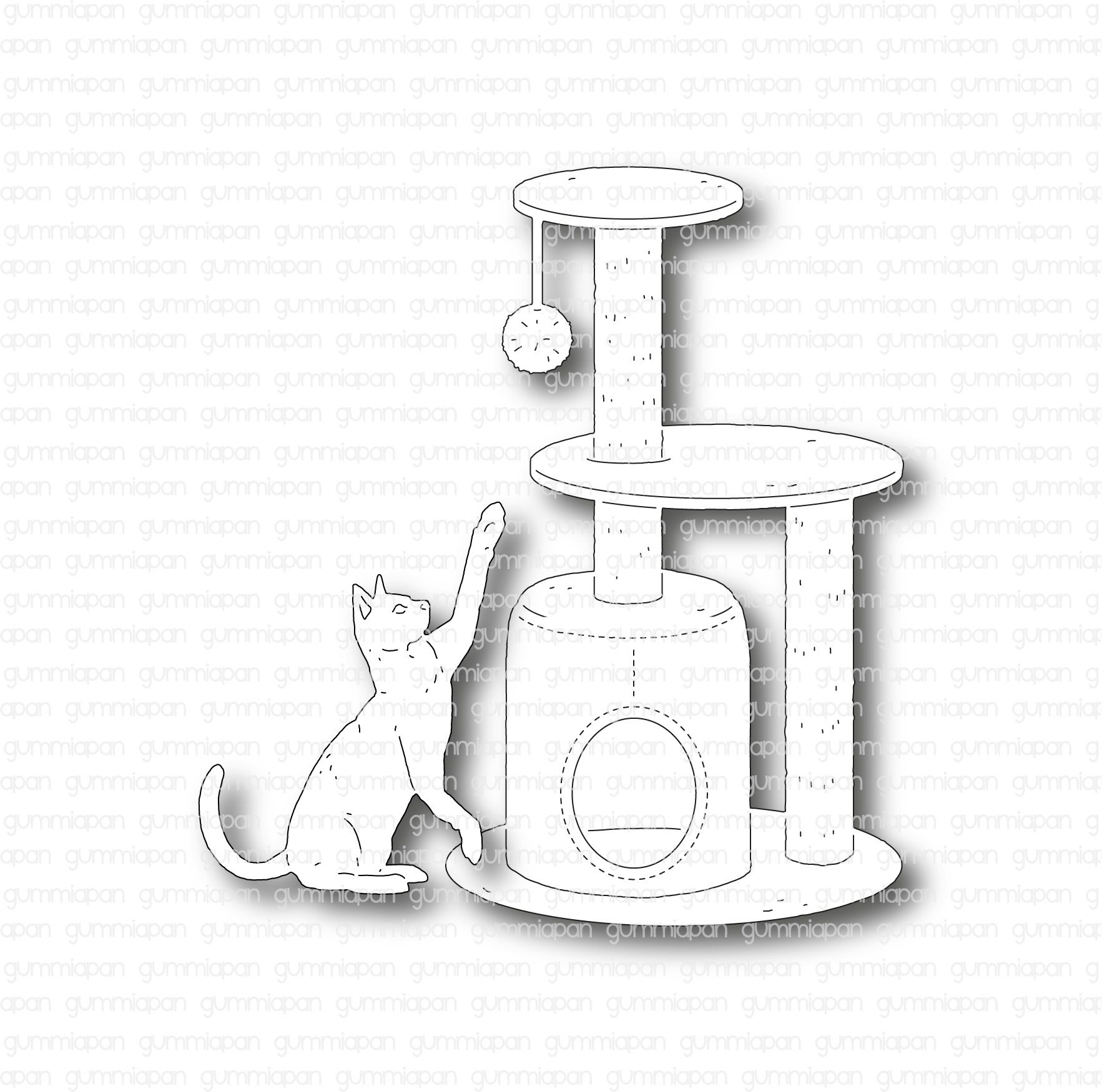 Gummiapan - Cat and Cat Tower