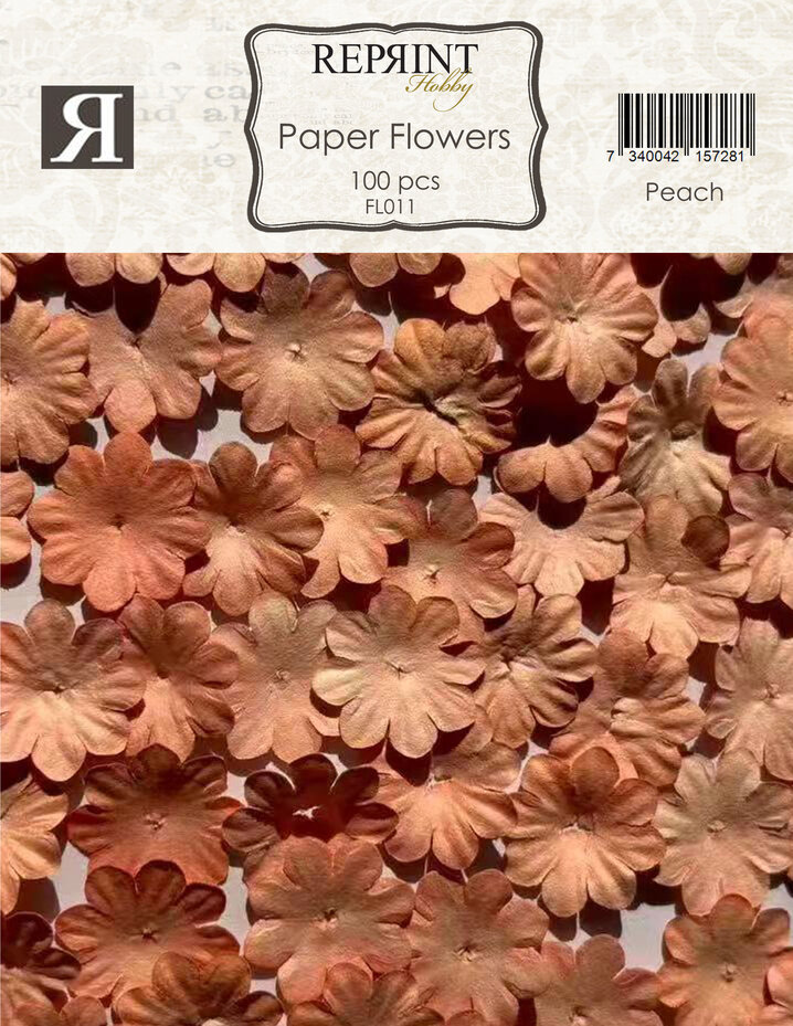 Reprint - Paper Flowers Peach (100pcs)
