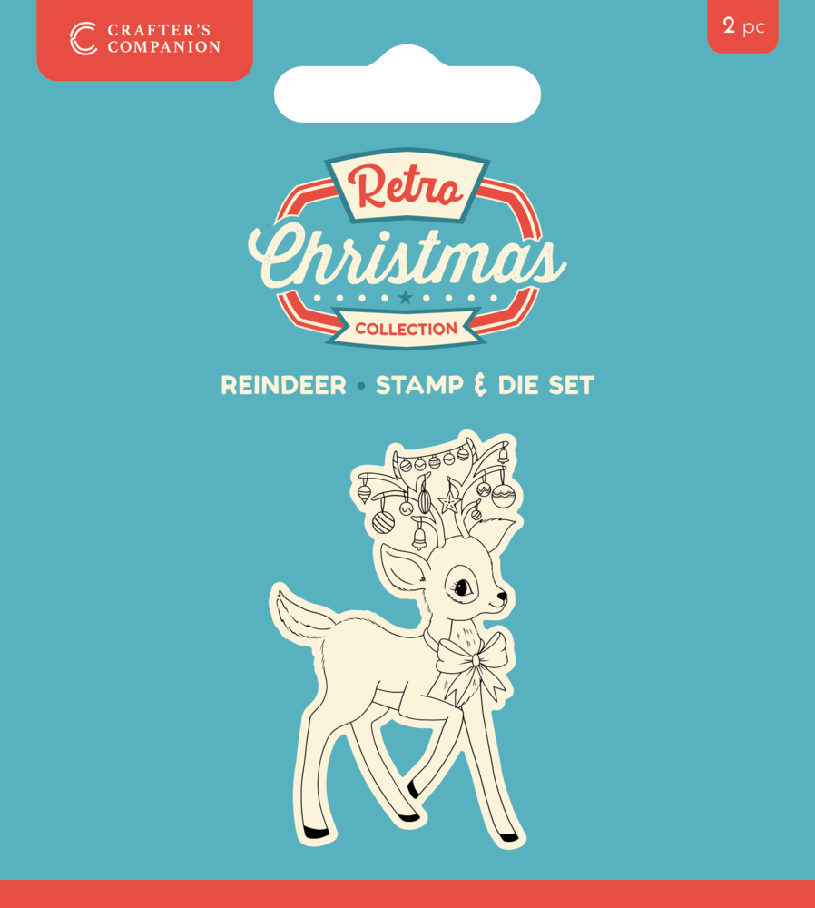 Retro Christmas Stamp & Die Reindeer Retro Christmas Stamp & Die Reindeer