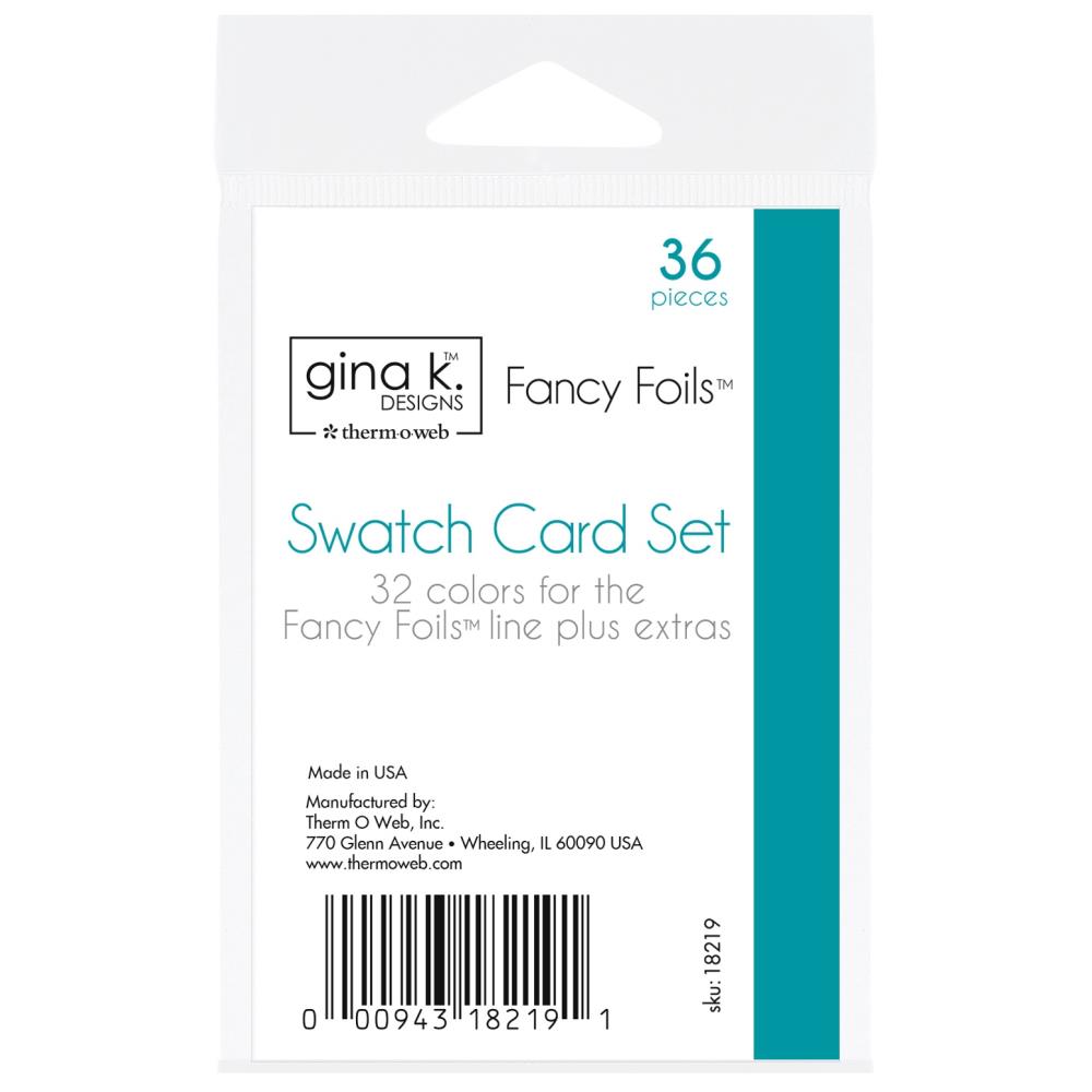 Gina K Designs Fancy Foil Swatch Card Set -  4.25"X5.5" 