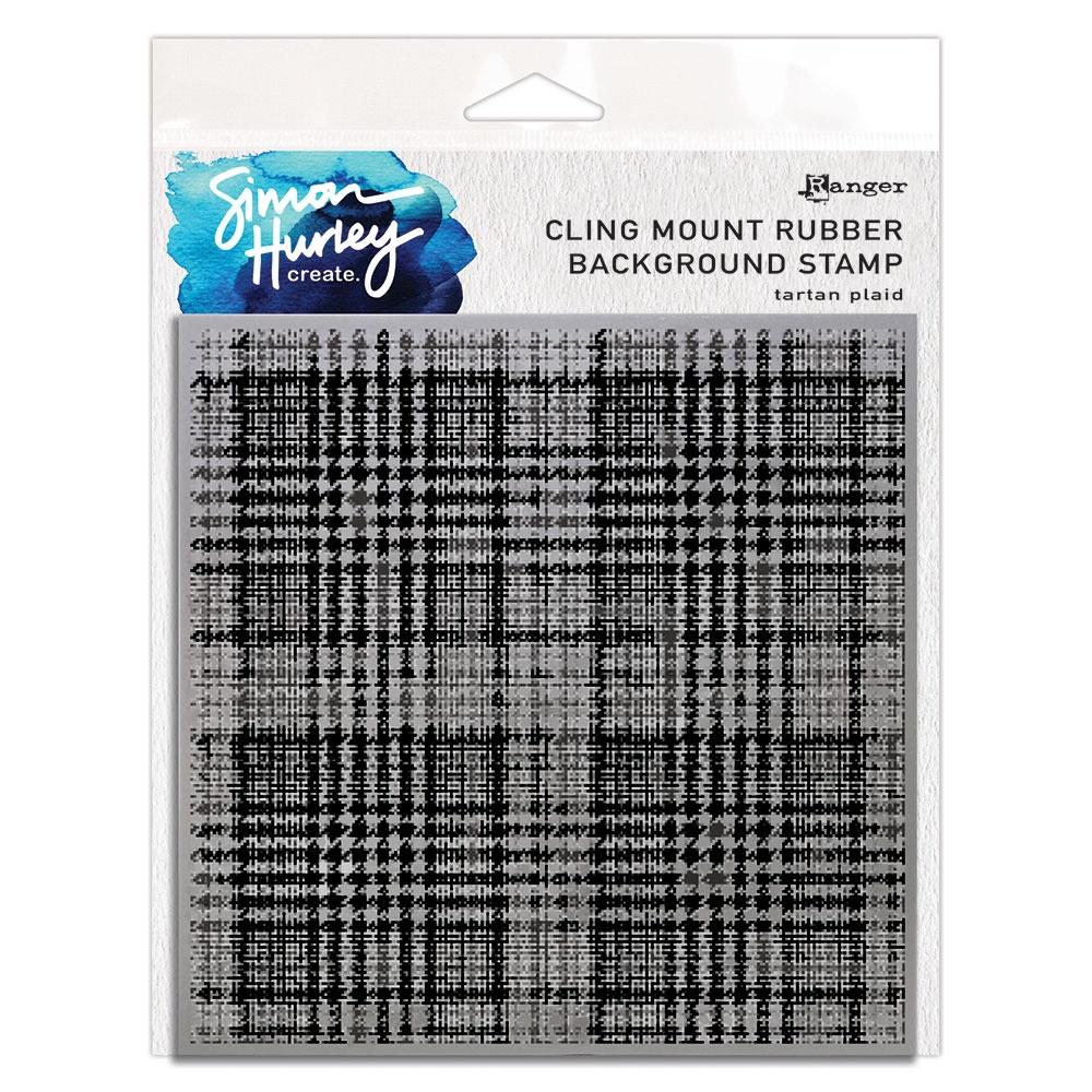 Simon Hurley create - Mount Stamp 6"X6" - Tartan Plaid  Simon Hurley create - Mount Stamp 6"X6" - Tartan Plaid