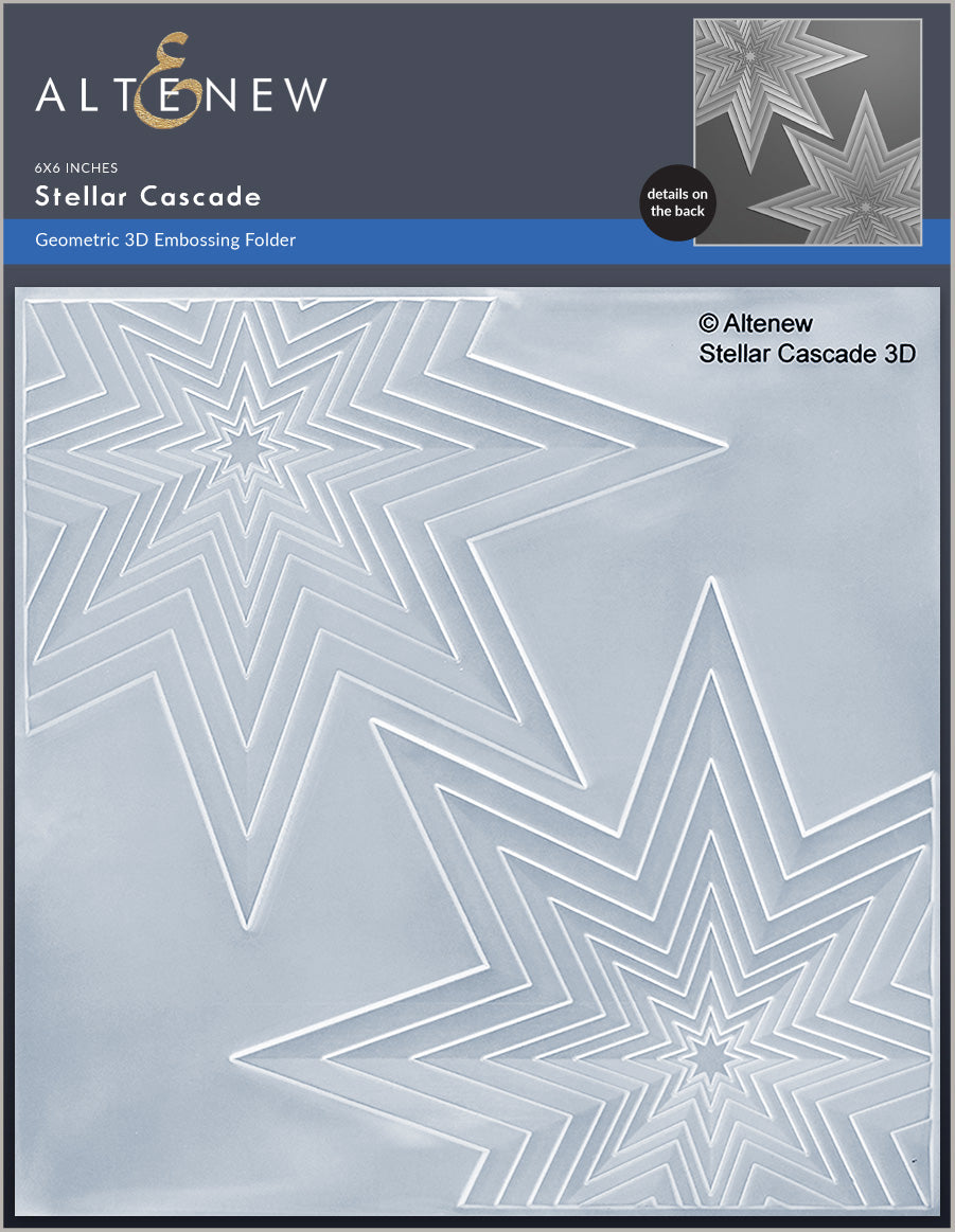 Altenew -  Stellar Cascade 3D Embossing Folder