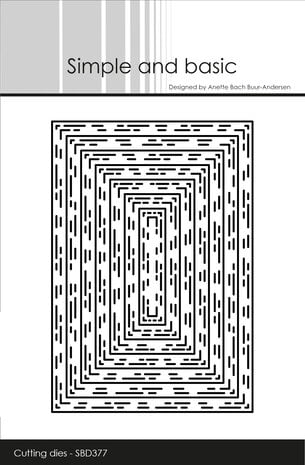 Simple and Basic - Broken Lines A7 Dies