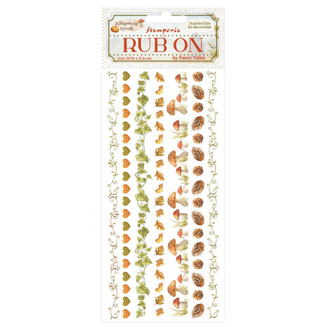 Stamperia - Whispering Woods Rub-On 4x8,5 Inch Stripes Stamperia - Whispering Woods Rub-On 4x8,5 Inch Stripes