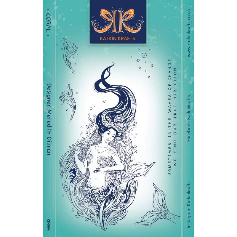 Katkin Krafts Coral 6 in x 8 in Clear Stamp Set Katkin Krafts Coral 6 in x 8 in Clear Stamp Set