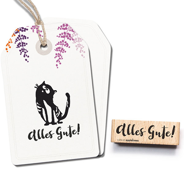 cats on appletrees - Stempel Alles Gute 5 cats on appletrees - Stempel Alles Gute 5