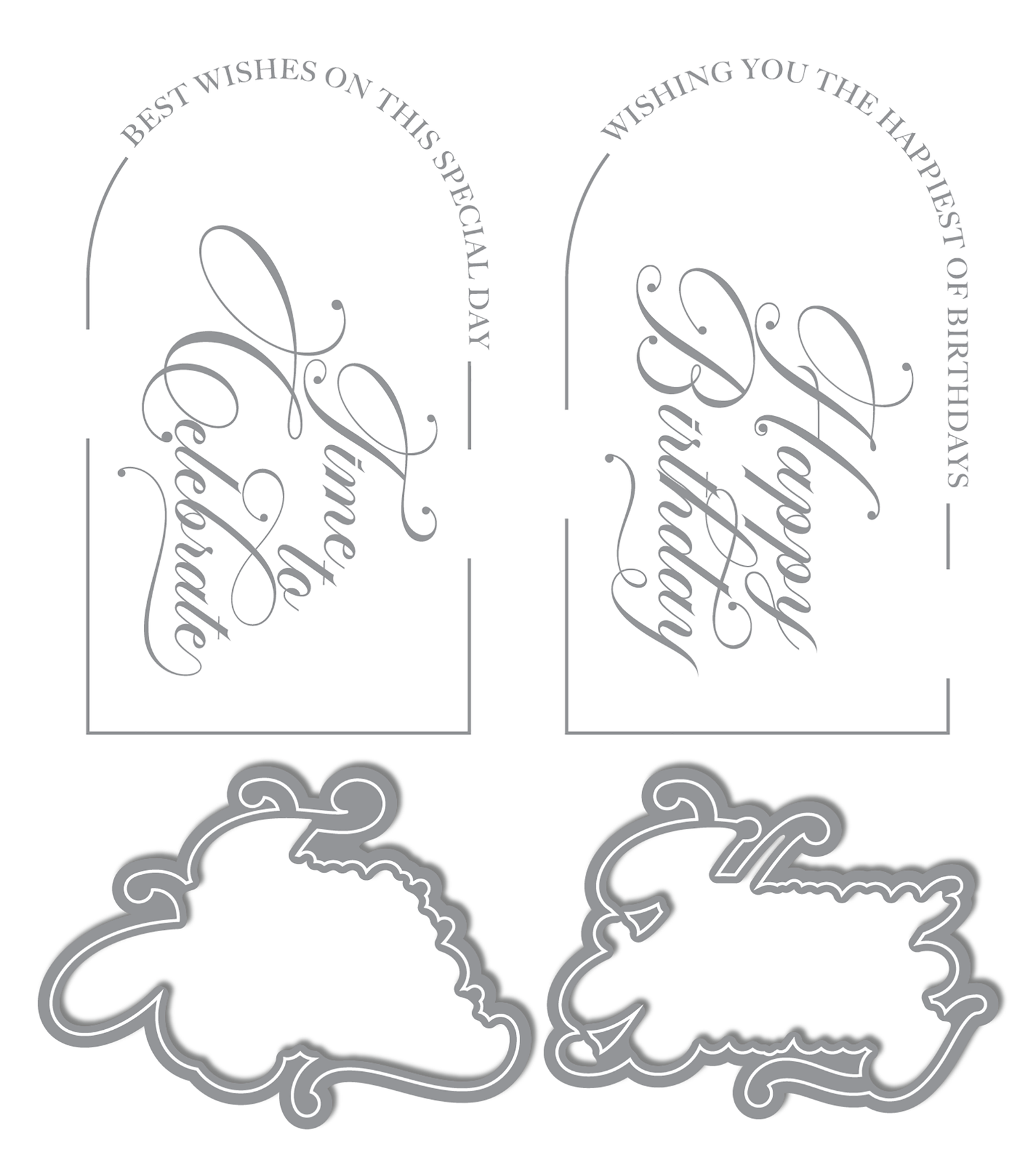 LDRS Creative Arches Celebrate Impress-ion Press + Foil Plates  LDRS Creative Arches Celebrate Impress-ion Press + Foil Plates