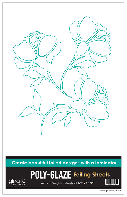 Gina K Designs - POLY-GLAZE Foiling Sheets- Autumn Delight Gina K Designs - POLY-GLAZE Foiling Sheets- Autumn Delight