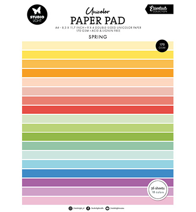Unicolor Paper Pad Spring Tones Essentials nr.300