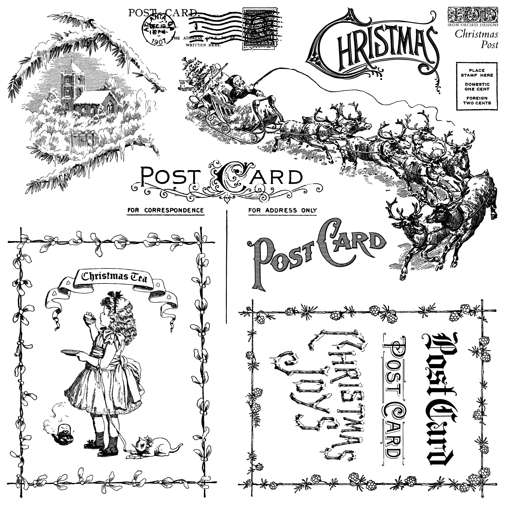 IOD - Stamps - Christmas Post 