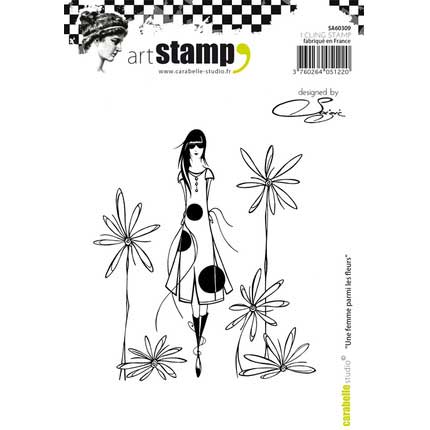 carabelle-studio-stamp-set-une-femme-parmi-les-fleurs
