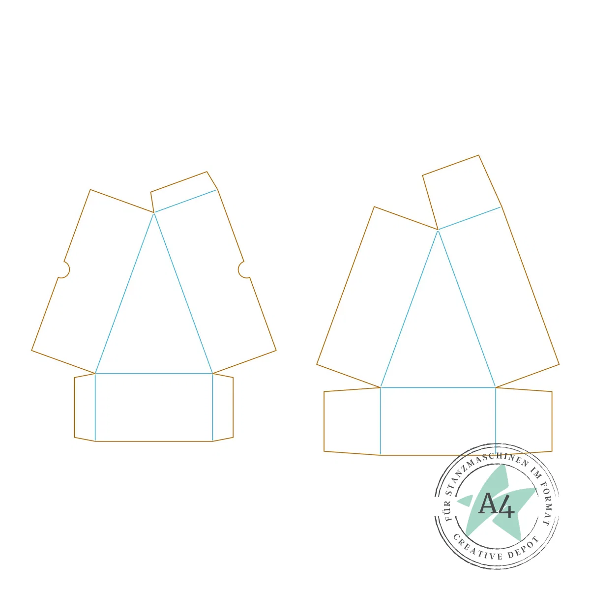 Creative Depot - Die - Dreiecksbox - Tortenstück