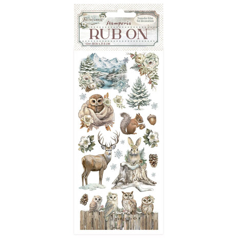 Stamperia - The Owl's House Rub-on 4x8,5 Inch Wildlife