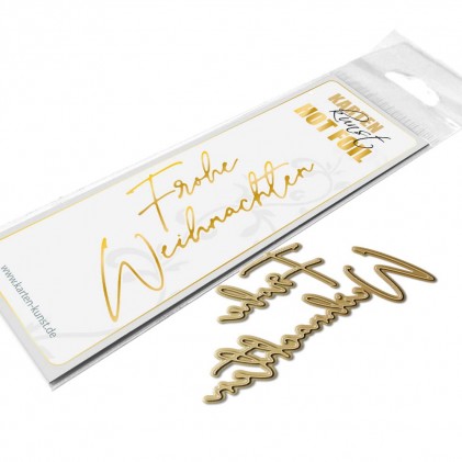  Karten-Kunst Hot Foil Plate  - Luxe Frohe Weihnachten