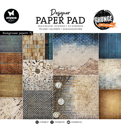 Studio Light - Paper Pad Background Grunge Collection nr.313