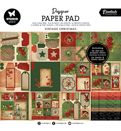 Studio Light - Vintage Christmas Essentials nr. 373