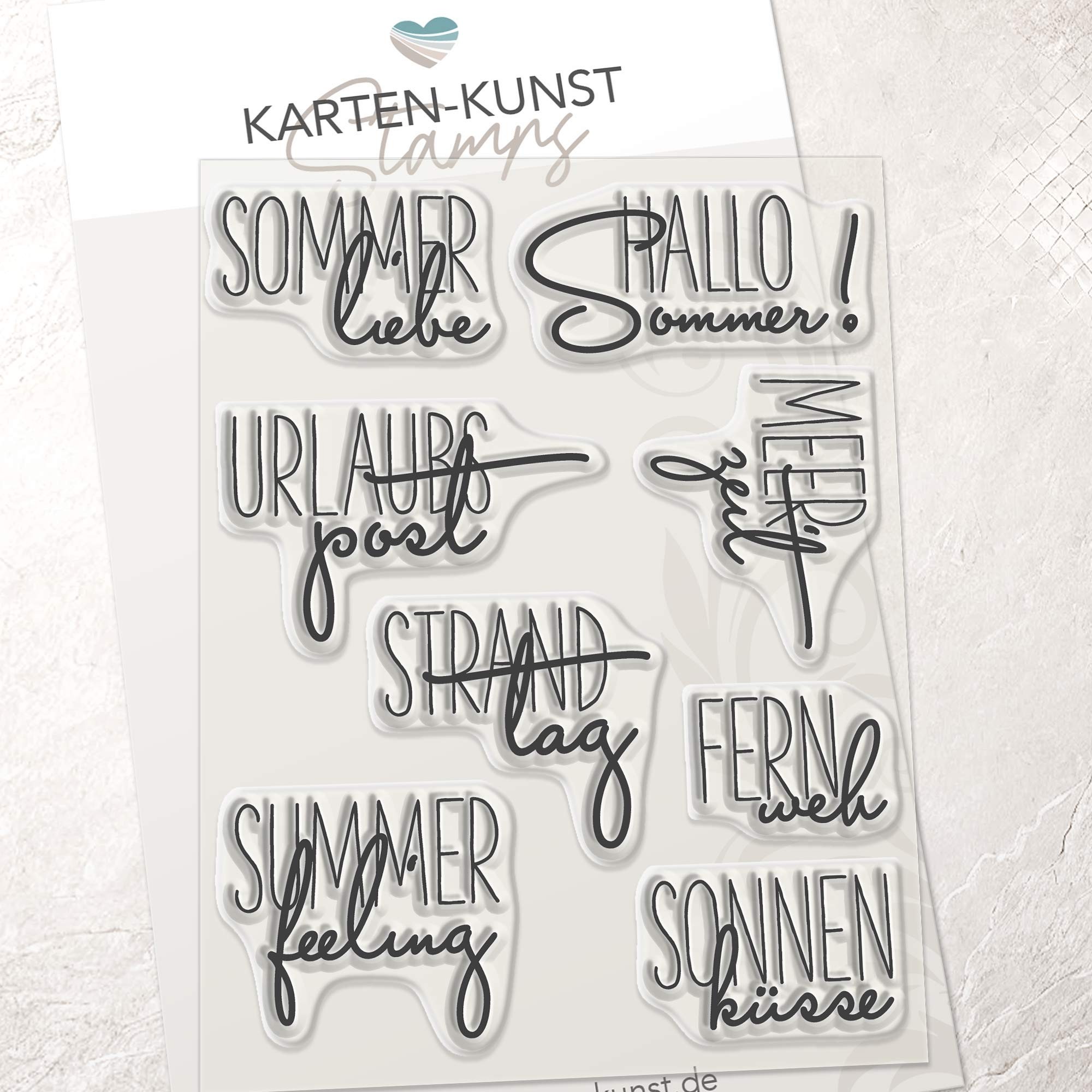 Karten-Kunst Clear Stamps KK-0284 - Capri Sommerliebe