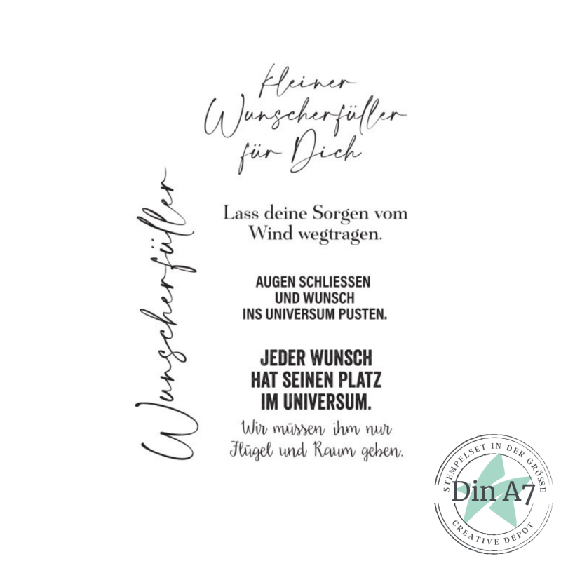 Creative Depot -   Stempelset - Kleiner Wunscherfüller 