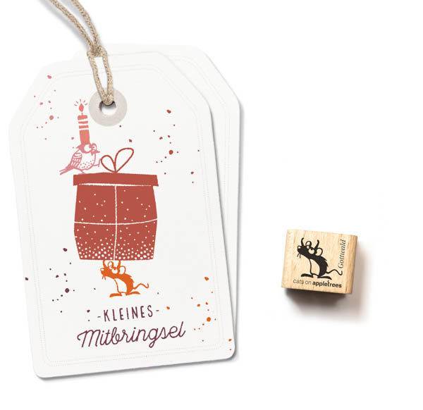 cats on appletrees - Ministempel Maus Gottwald