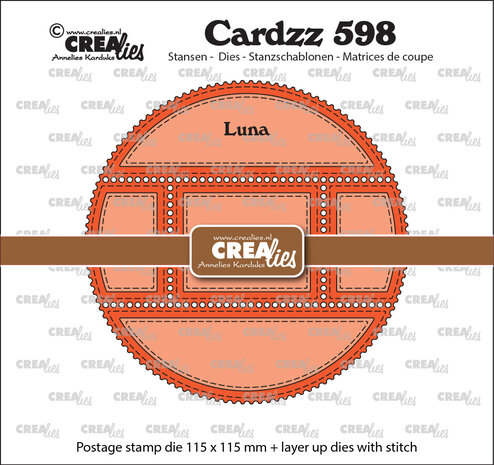 Crealies Cardzz Stansen Postzegelframe Luna Crealies Cardzz Stansen Postzegelframe Luna