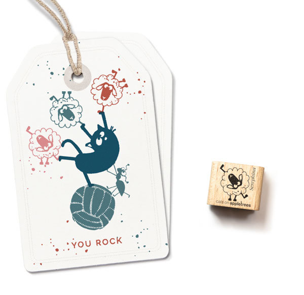 cats on appletrees - Ministempel Schaf Serephina Outline cats on appletrees - Ministempel Schaf Serephina Outline