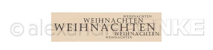 Alexandra Renke - Holzstempel 'Weihnachten Schriftzug'