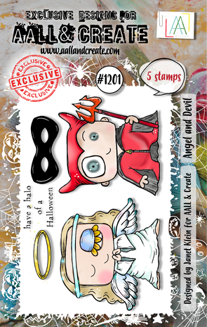 AALL & Create - Stamp Set A7 Angel and Devil AALL & Create - Stamp Set A7 Angel and Devil