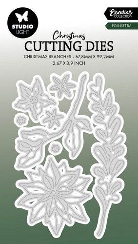 Studio Light Cutting Dies Poinsettia Essentials nr.843