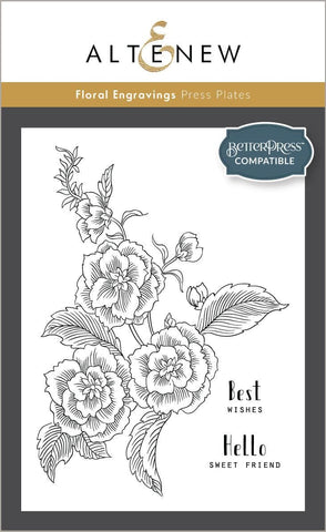 Altenew - Floral Engravings Press Plates
