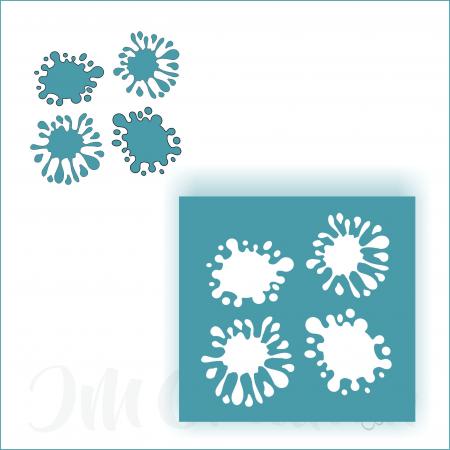 JM Creation - Stanzschablone - Kleckse