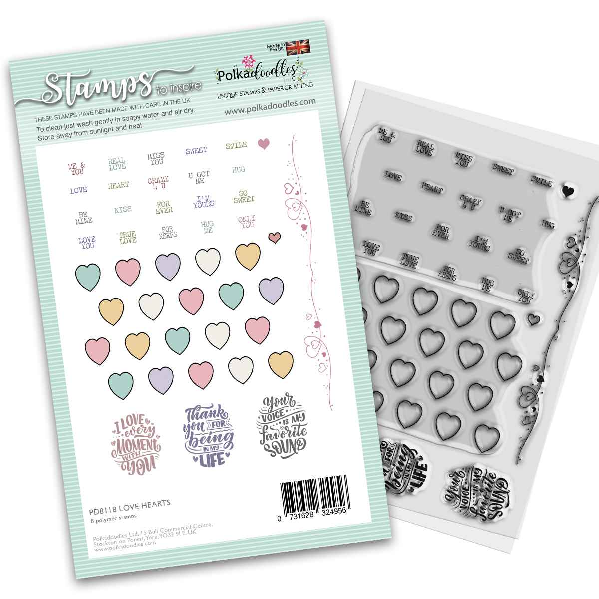 polkadoodles-love-hearts-clear-stamps-pd8118 polkadoodles-love-hearts-clear-stamps-pd8118