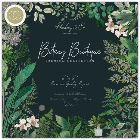 Craft Consortium - Botany Boutique 6x6 Inch Paper Pad Craft Consortium - Botany Boutique 6x6 Inch Paper Pad