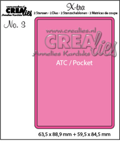 Crealies - X-tra Dies No. 3 ATC / Pocket