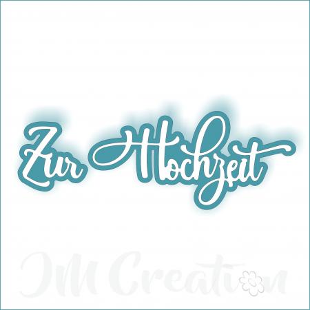 JM Creation - Stanzschablone - Zur Hochzeit
