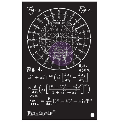 Finnabair Rocket Science 6x9 Inch Stencil