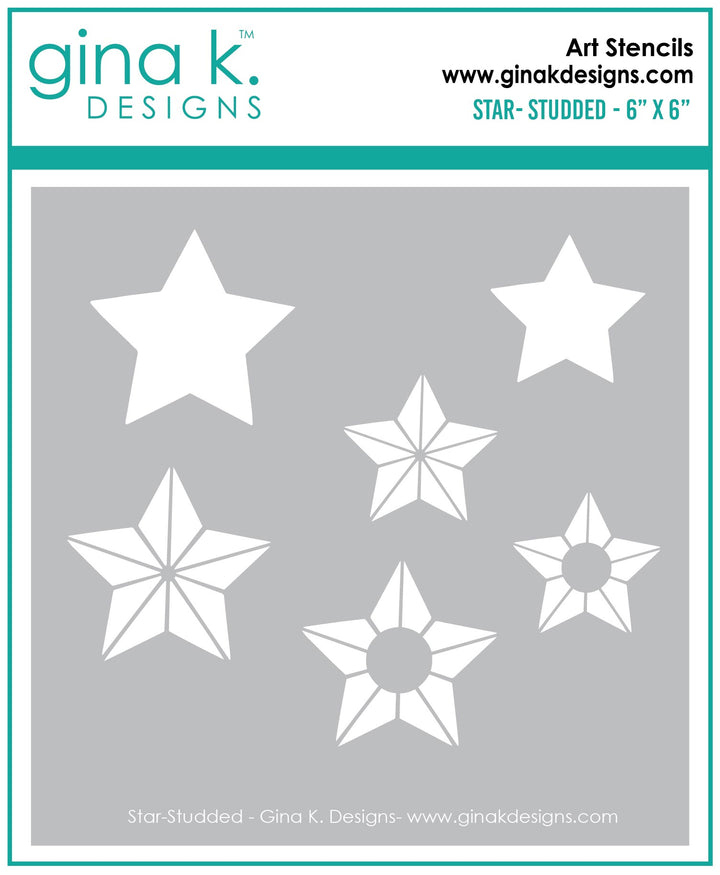 Gina K Designs -  STENCIL- Star-Studded  Gina K Designs -  STENCIL- Star-Studded