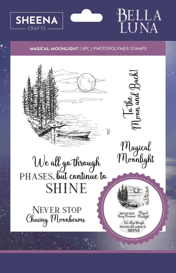 Sheena Douglass - Bella Luna - Clearstamp - Magical Moonlight