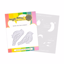 Waffle Flower - Birdie Duo Die-n-stencil Waffle Flower - Birdie Duo Die-n-stencil